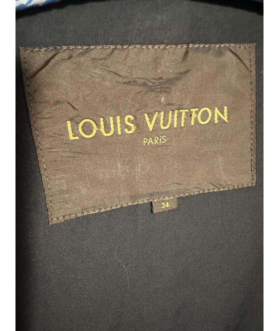 LOUIS VUITTON PRE-OWNED Черный хлопковый тренч/плащ, фото 3