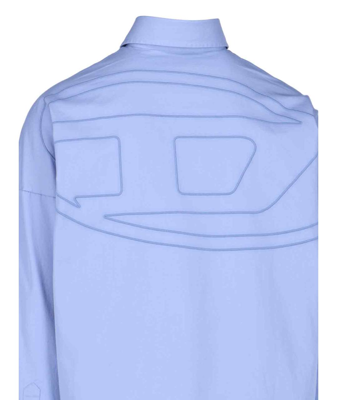 DIESEL Голубая кэжуал рубашка, фото 3