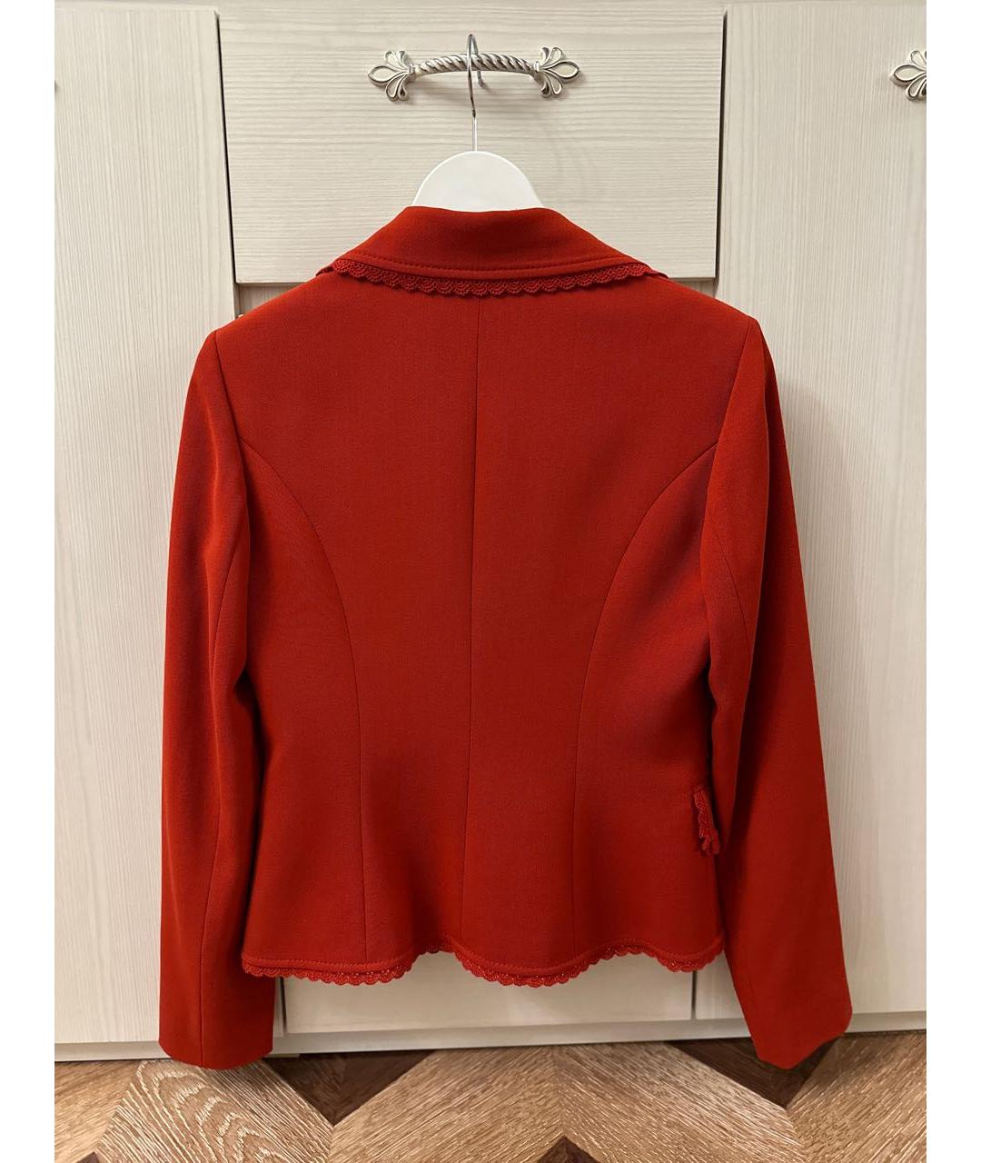 VALENTINO Красный шерстяной жакет/пиджак, фото 2