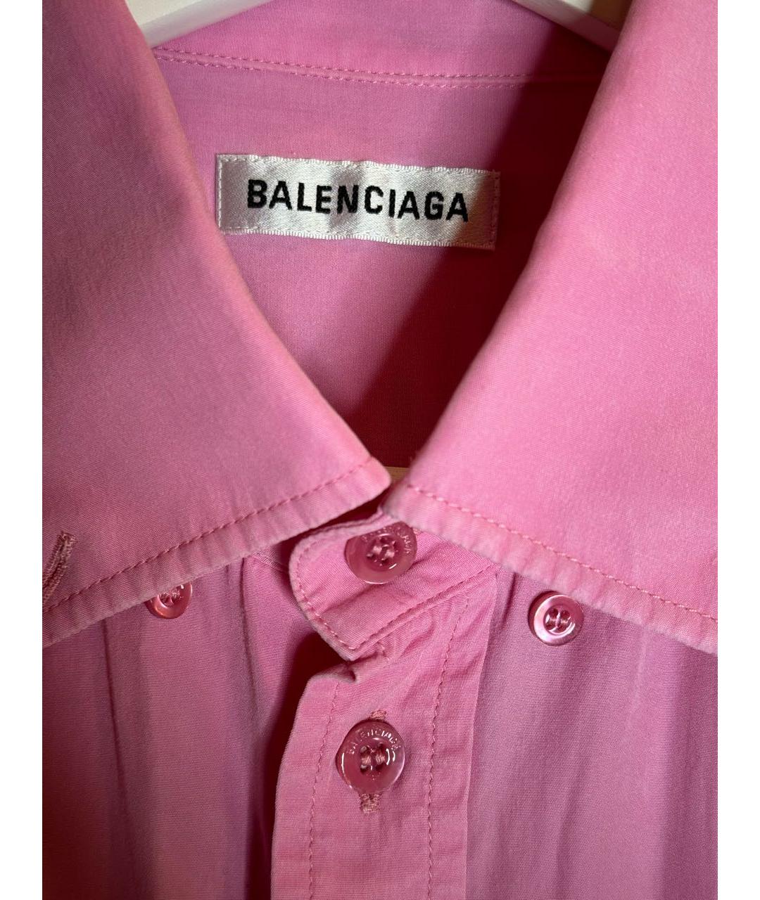 BALENCIAGA Розовая вискозная рубашка, фото 3
