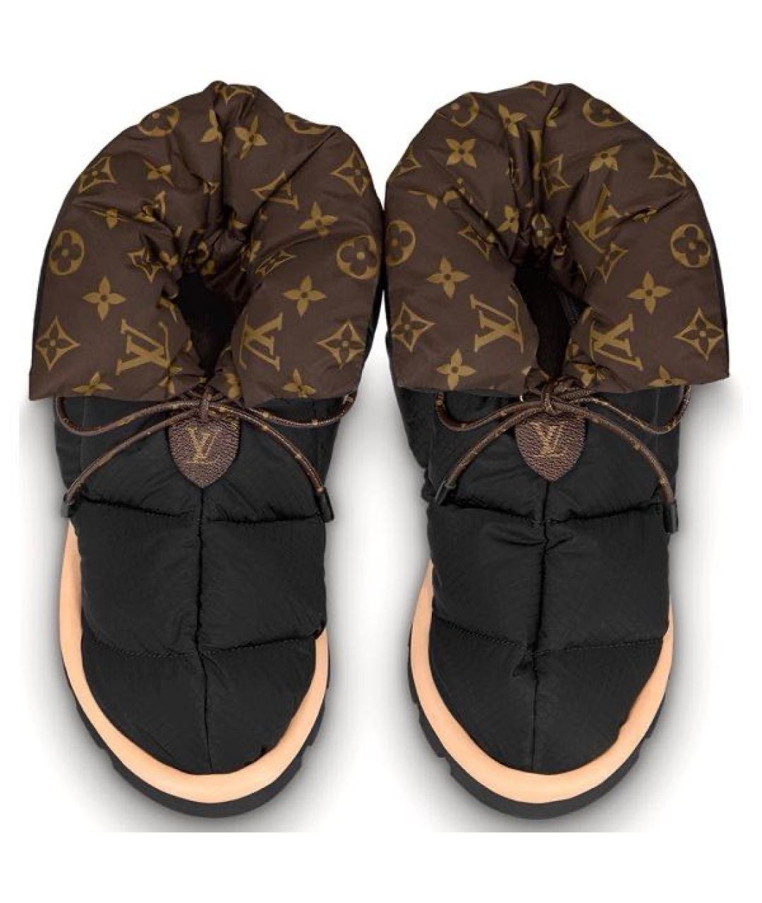 LOUIS VUITTON Черные текстильные ботинки, фото 6