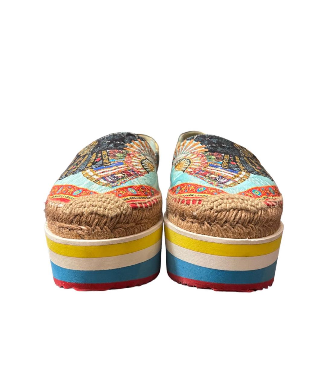 DOLCE&GABBANA Мульти текстильные эспадрильи, фото 2