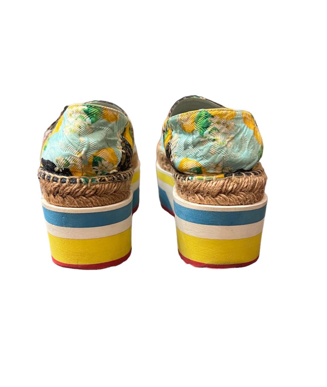 DOLCE&GABBANA Мульти текстильные эспадрильи, фото 4