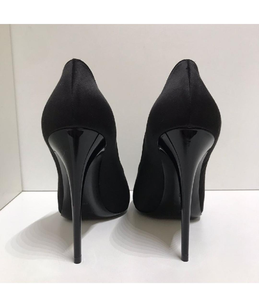 SAINT LAURENT Черные кожаные туфли, фото 5