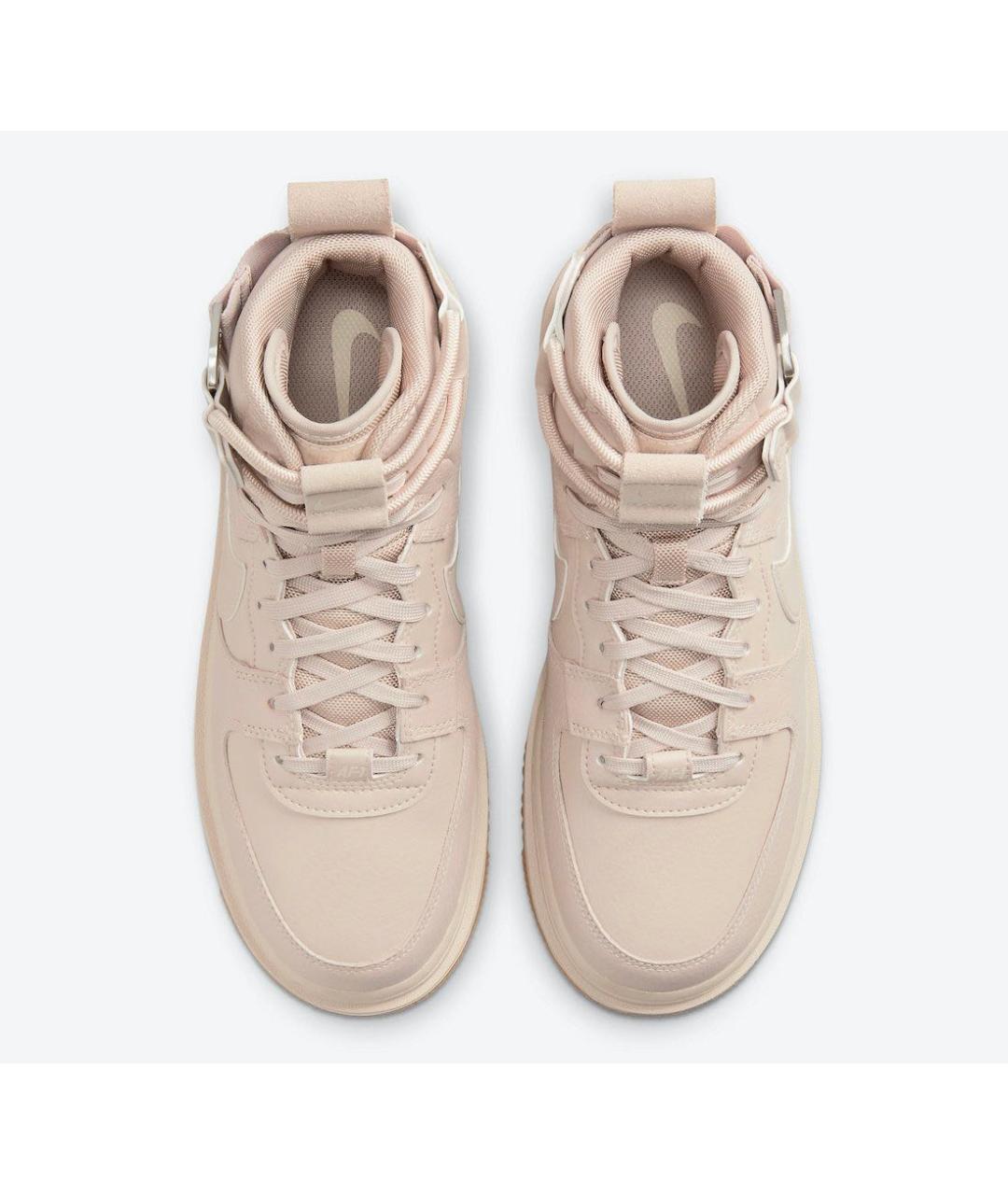 NIKE Бежевые кожаные кроссовки, фото 3