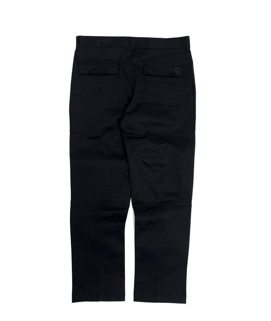 MAISON KITSUNE Черные хлопковые повседневные брюки, фото 2