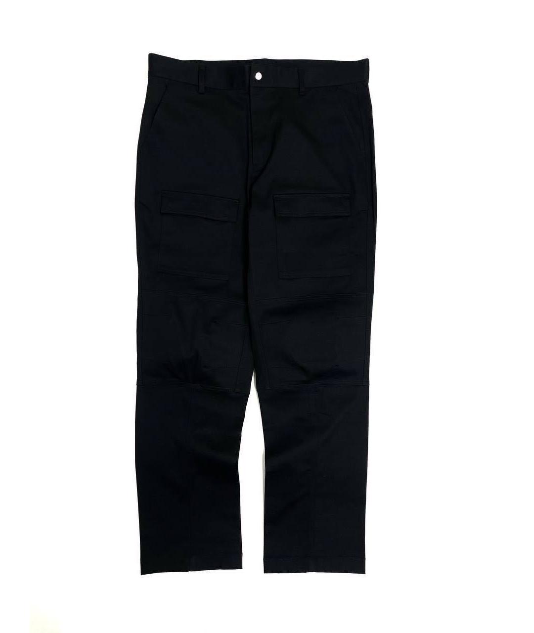 MAISON KITSUNE Черные хлопковые повседневные брюки, фото 1