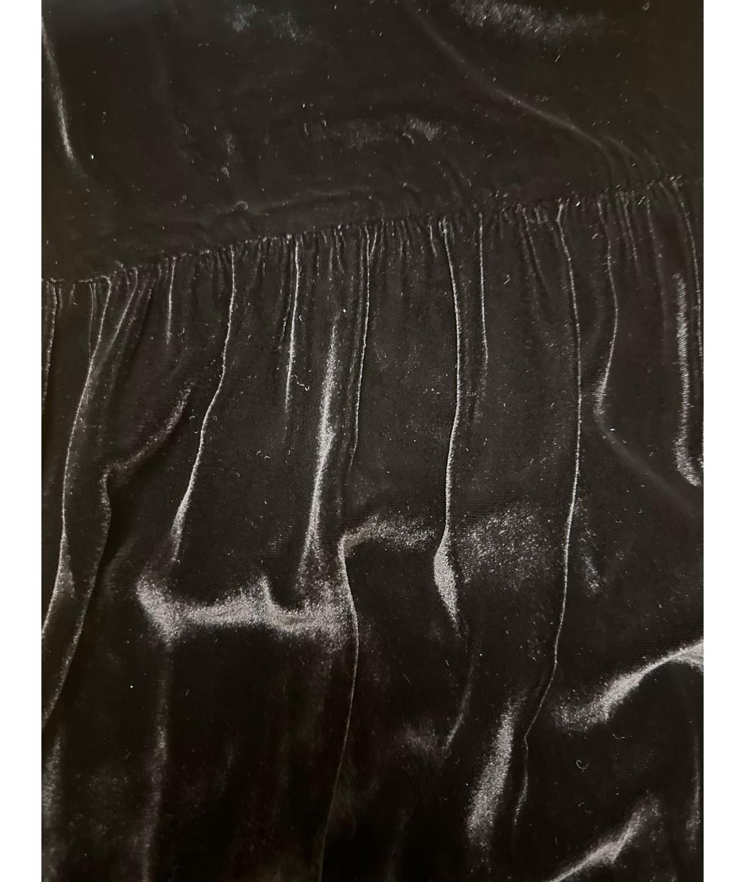 SALONI Черное бархатное вечернее платье, фото 5