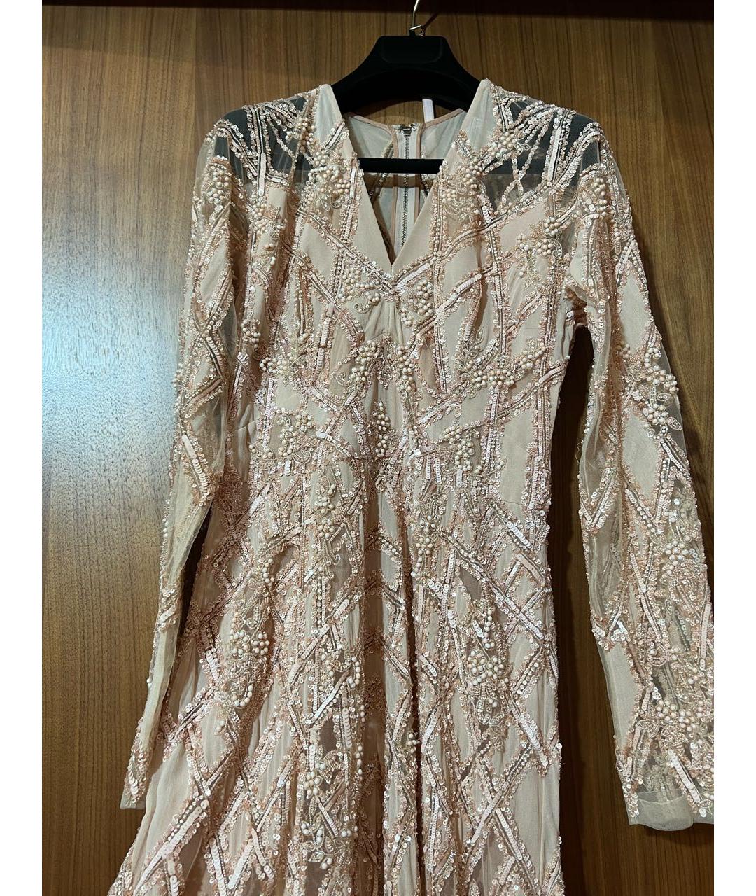 ELIE SAAB Розовое шифоновое вечернее платье, фото 5