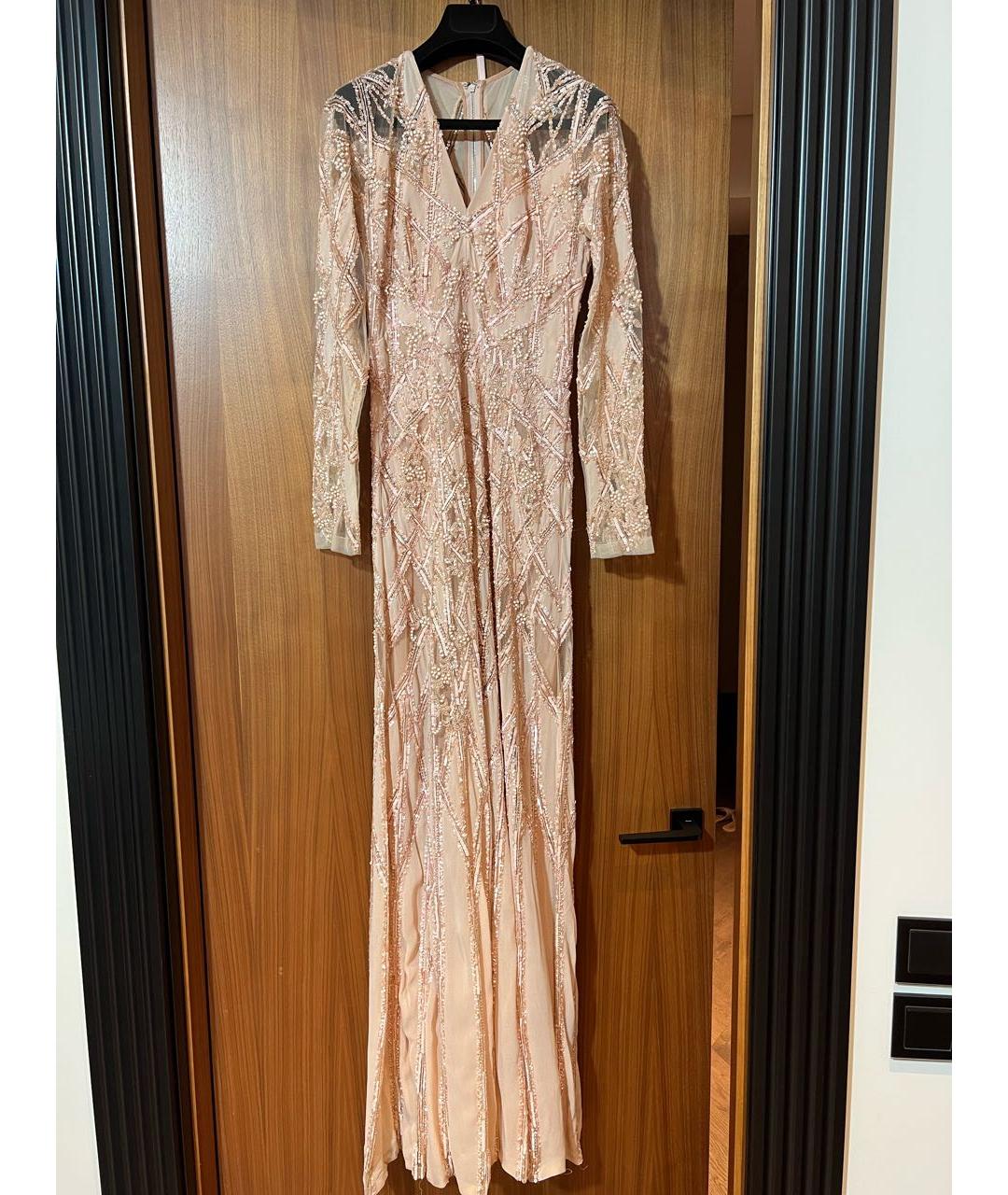 ELIE SAAB Розовое шифоновое вечернее платье, фото 8