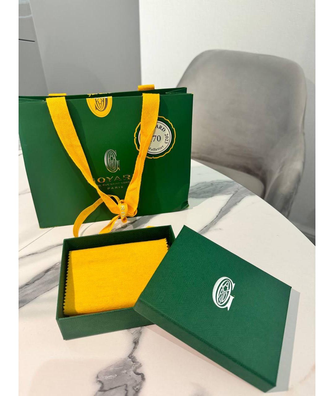 GOYARD Бордовый кожаный кардхолдер, фото 5