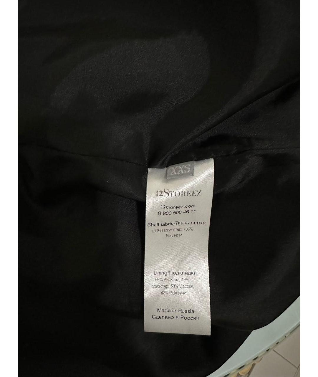 12 STOREEZ Черное полиэстеровое коктейльное платье, фото 8