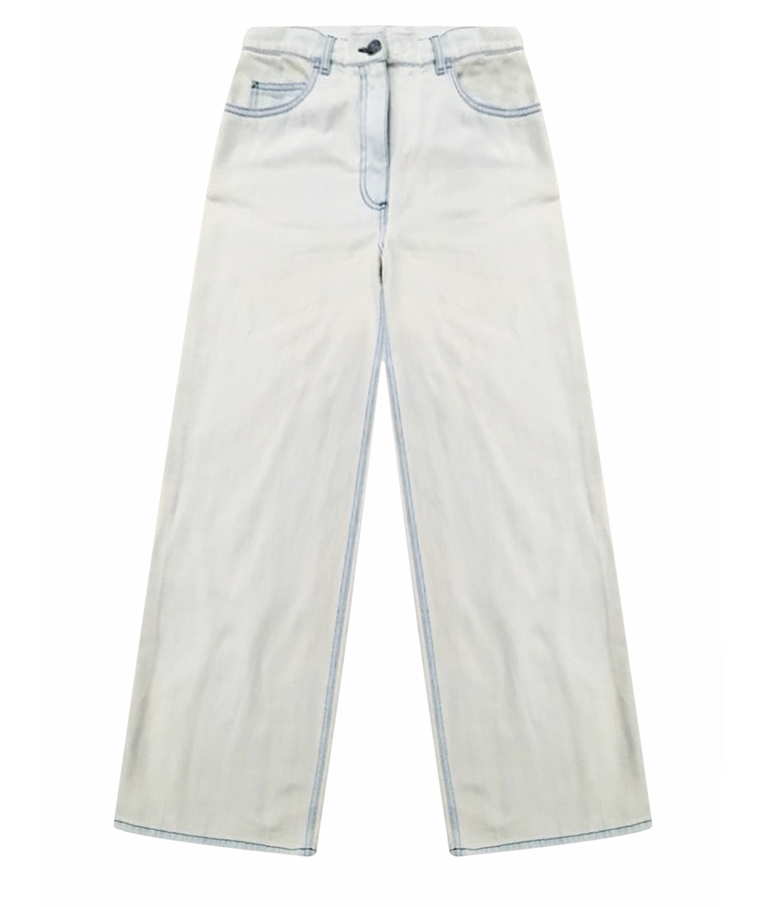 CHANEL PRE-OWNED Хлопковые джинсы клеш, фото 1