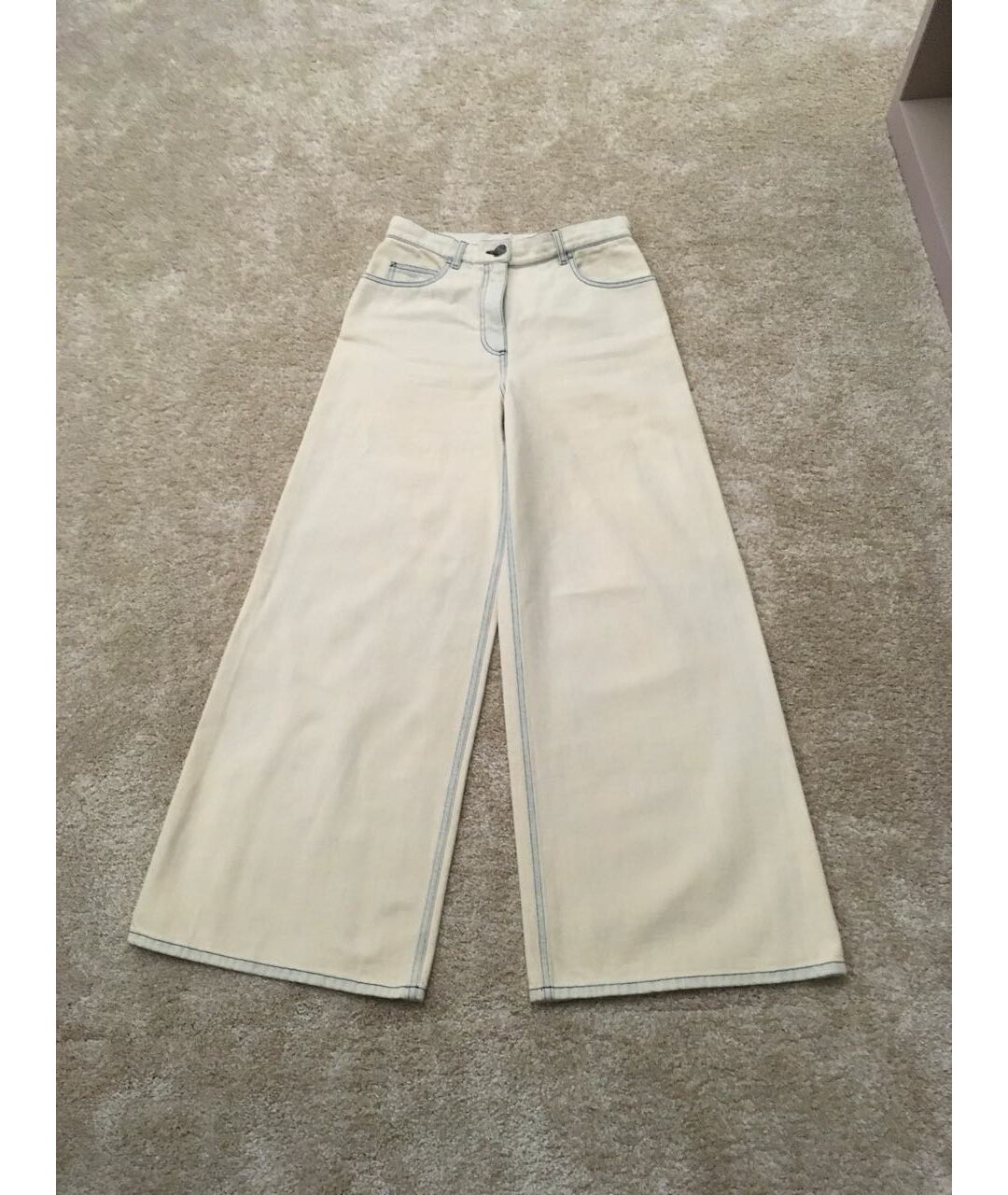 CHANEL PRE-OWNED Хлопковые джинсы клеш, фото 9