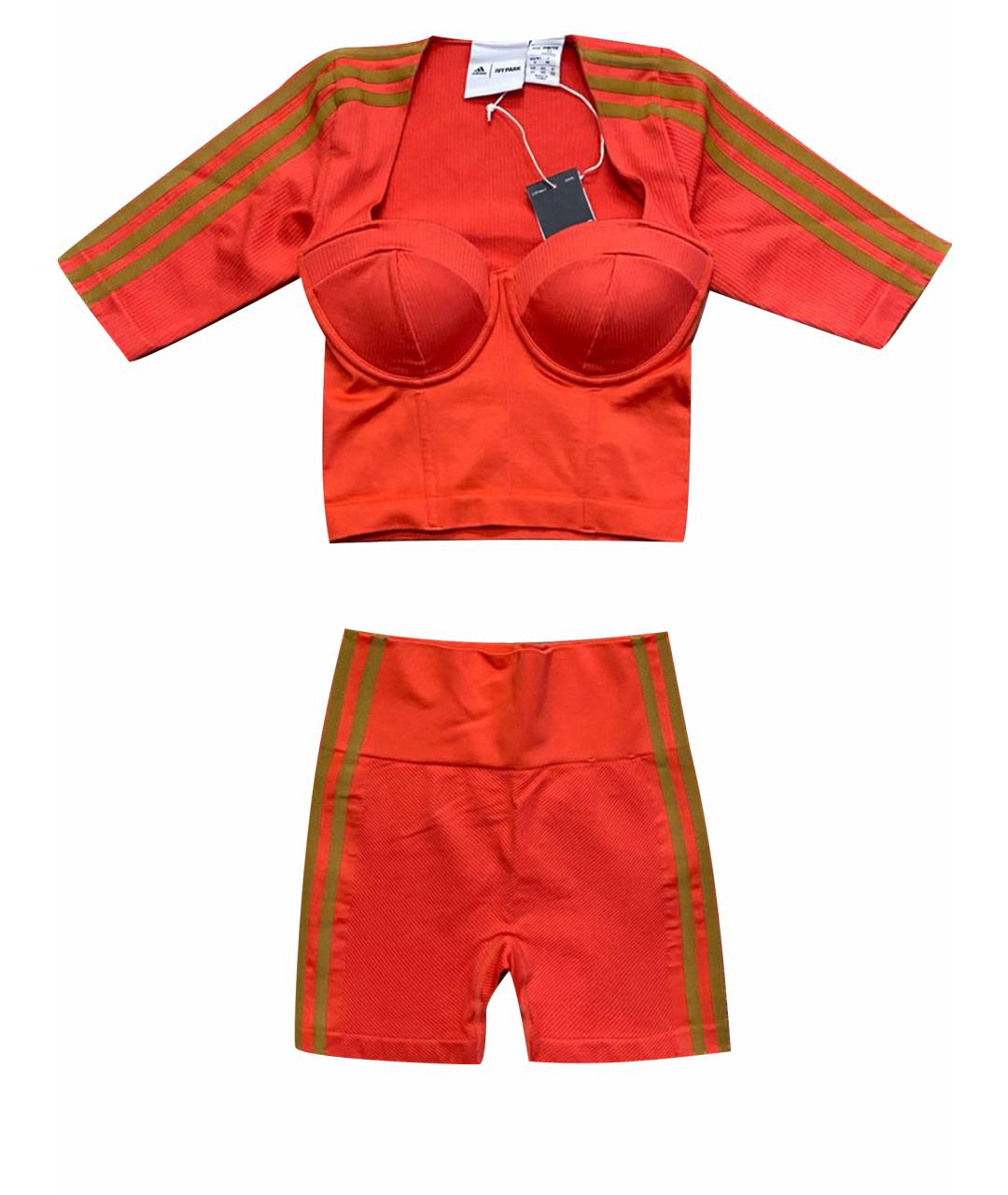 ADIDAS Красный полиэстеровый спортивные костюмы, фото 1