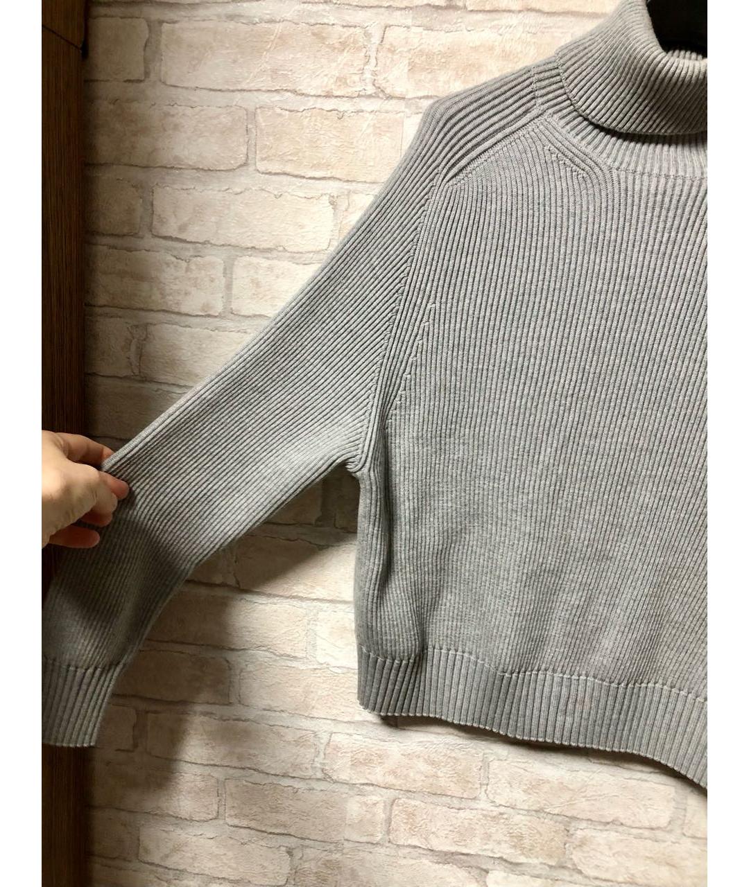 STONE ISLAND Серый шерстяной джемпер / свитер, фото 6
