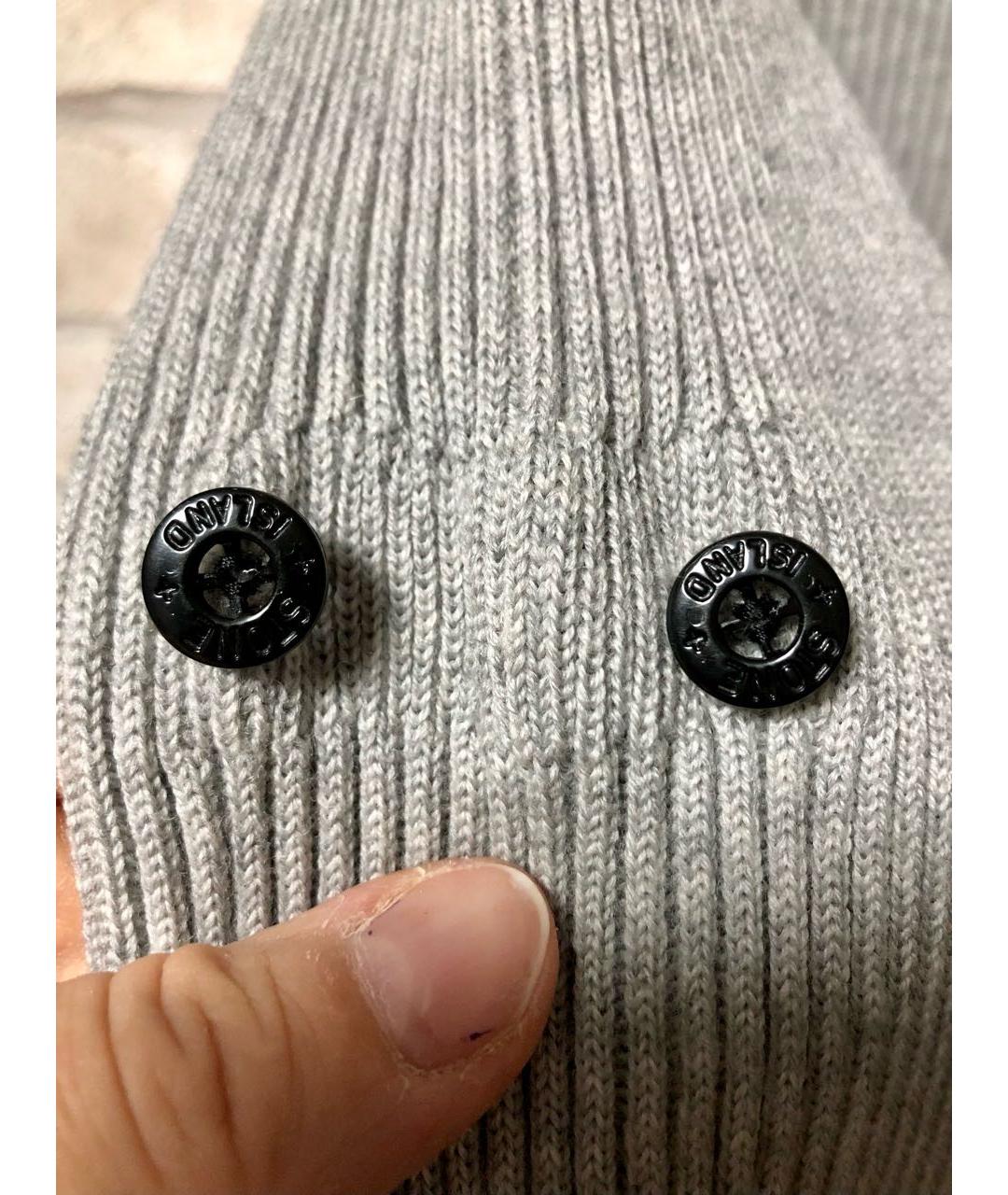 STONE ISLAND Серый шерстяной джемпер / свитер, фото 7