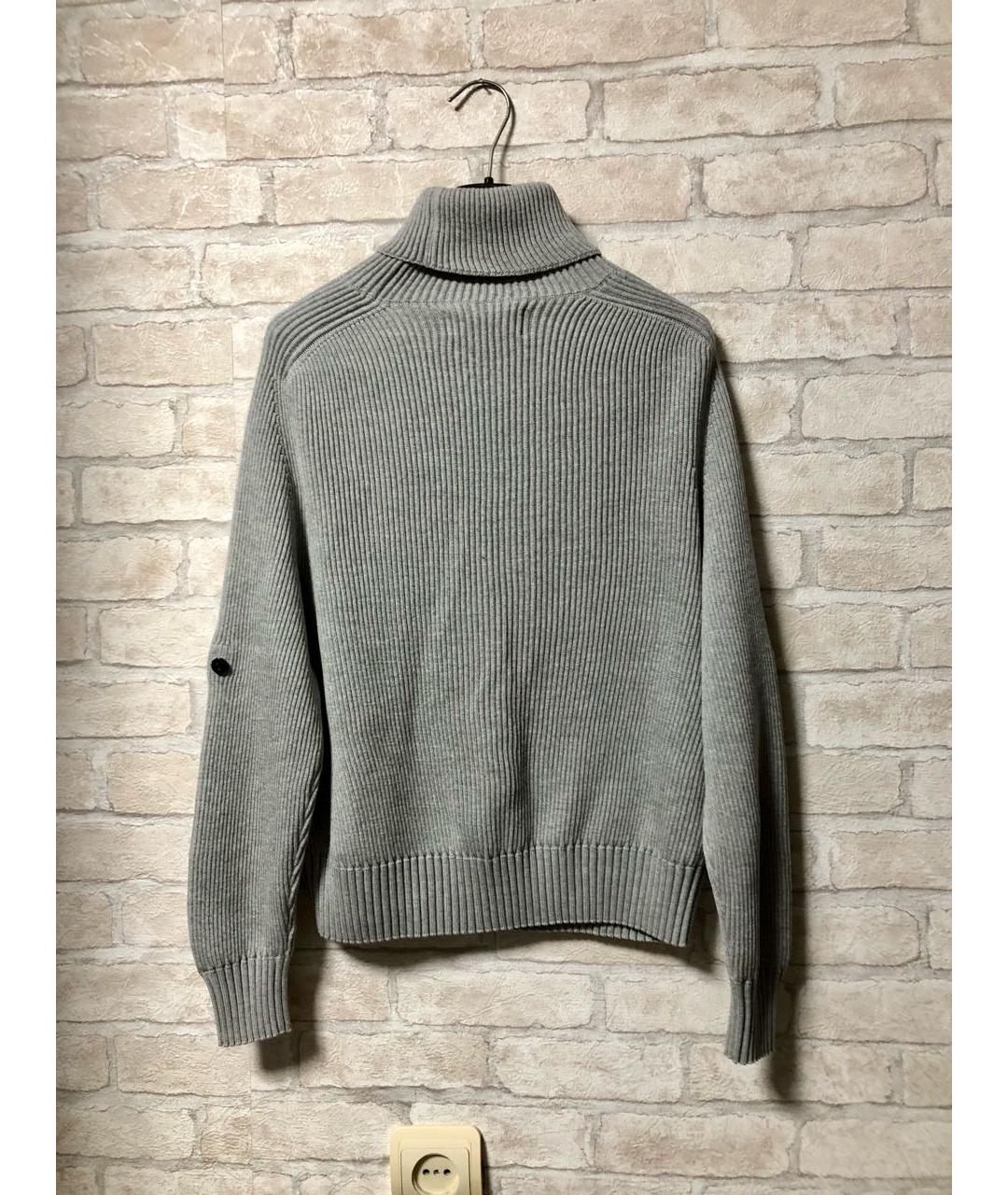 STONE ISLAND Серый шерстяной джемпер / свитер, фото 2