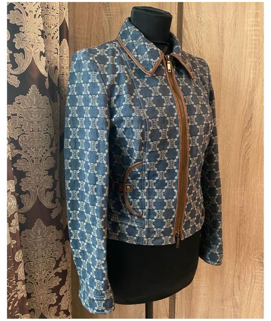 CELINE Синий деним жакет/пиджак, фото 2