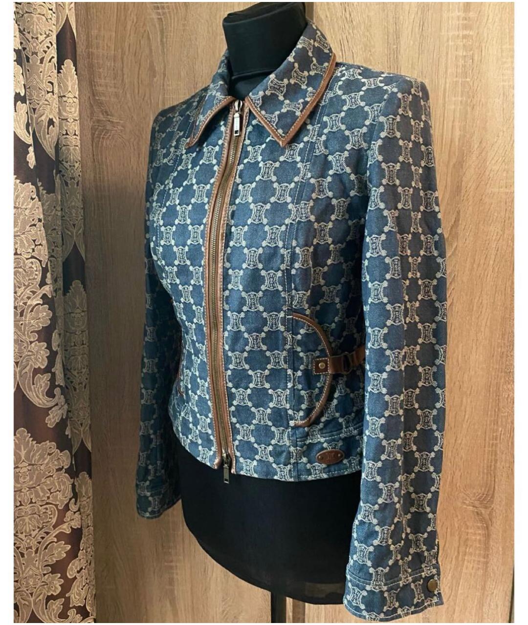 CELINE Синий деним жакет/пиджак, фото 3