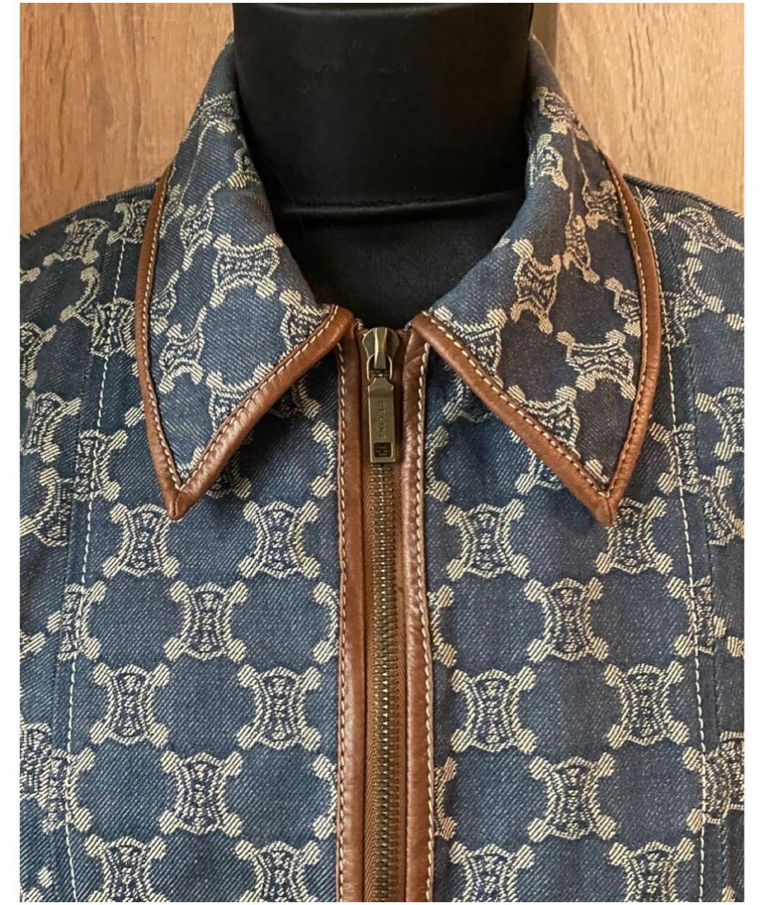 CELINE Синий деним жакет/пиджак, фото 6