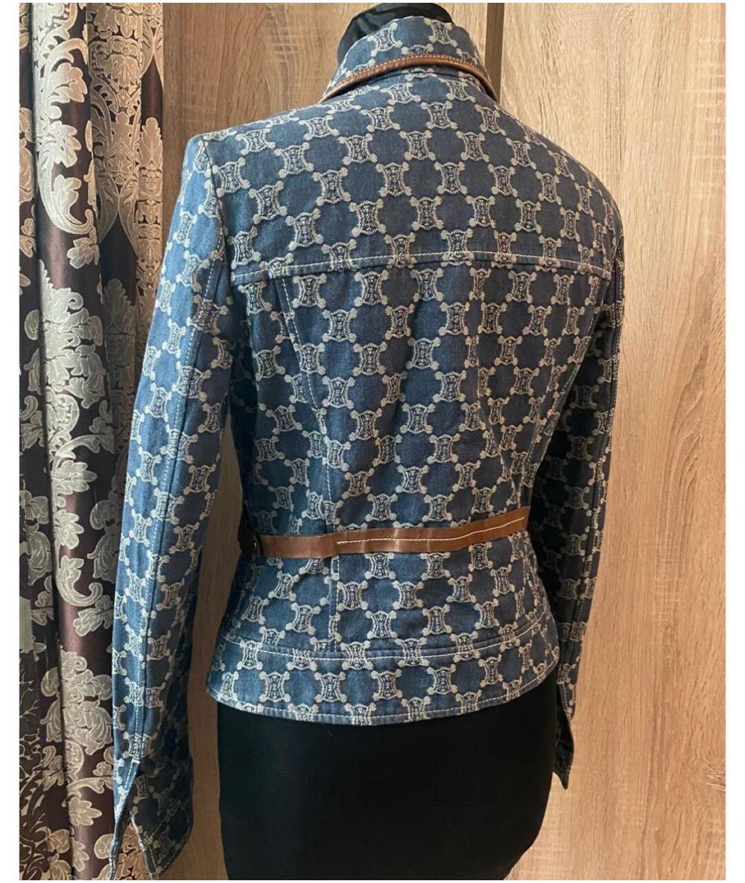 CELINE Синий деним жакет/пиджак, фото 4