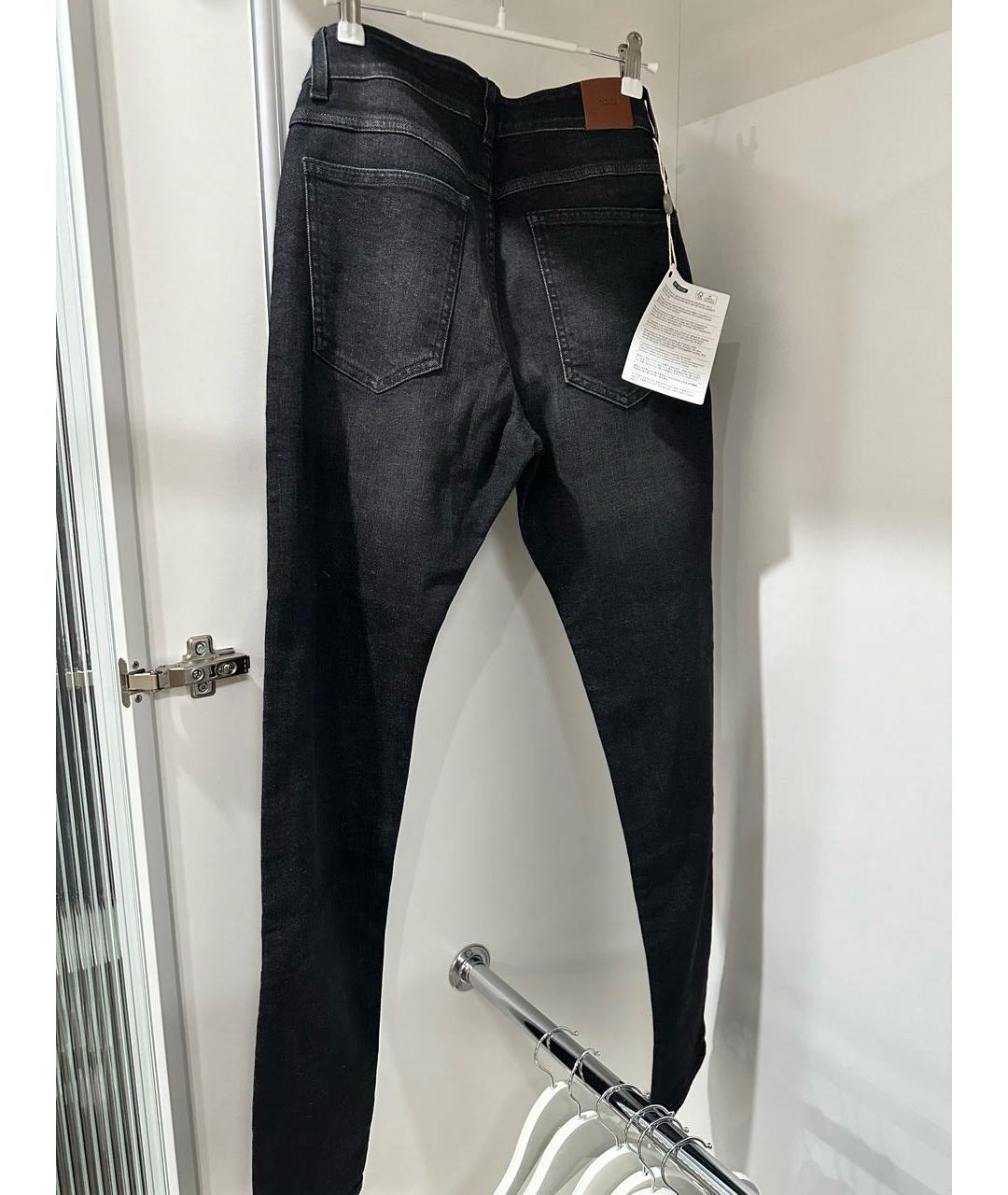 CLOSED Черные хлопко-эластановые джинсы скинни, фото 3