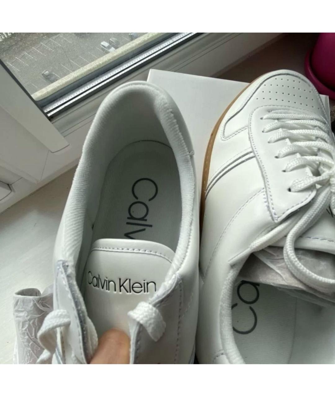 Calvin klein white sneakers best sale