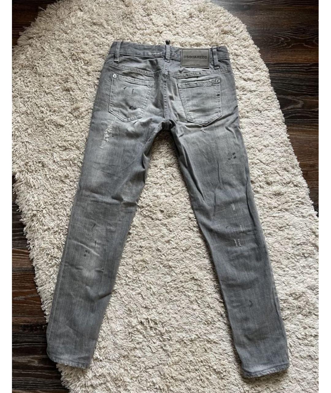 DSQUARED2 Серые джинсы слим, фото 2