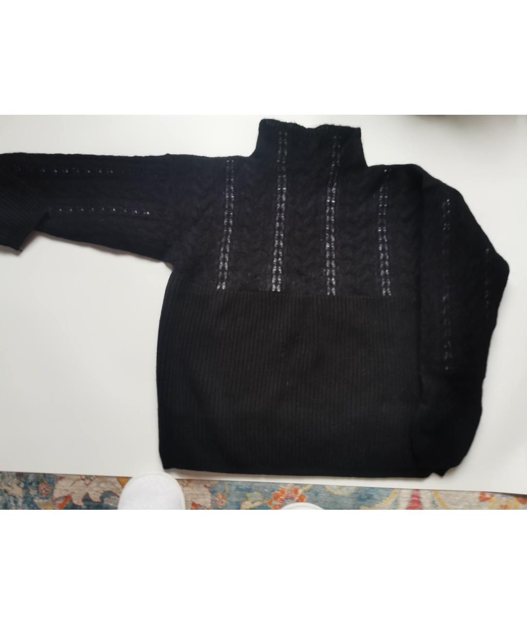 PANICALE Черный кашемировый джемпер / свитер, фото 5