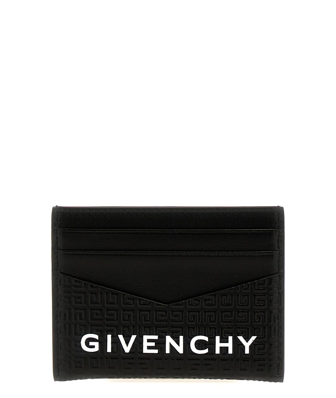 GIVENCHY Черный кожаный кардхолдер, фото 1