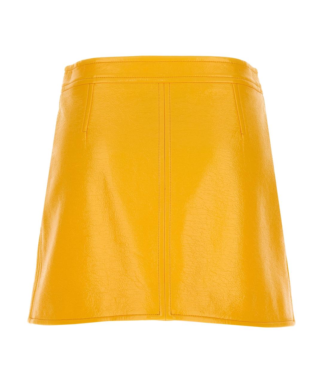 COURREGES Желтая юбка мини, фото 2