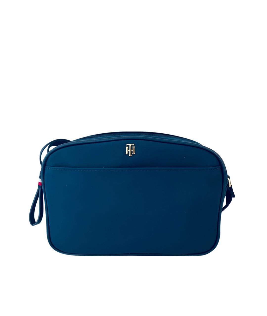 TOMMY HILFIGER Темно-синяя тканевая сумка через плечо, фото 1