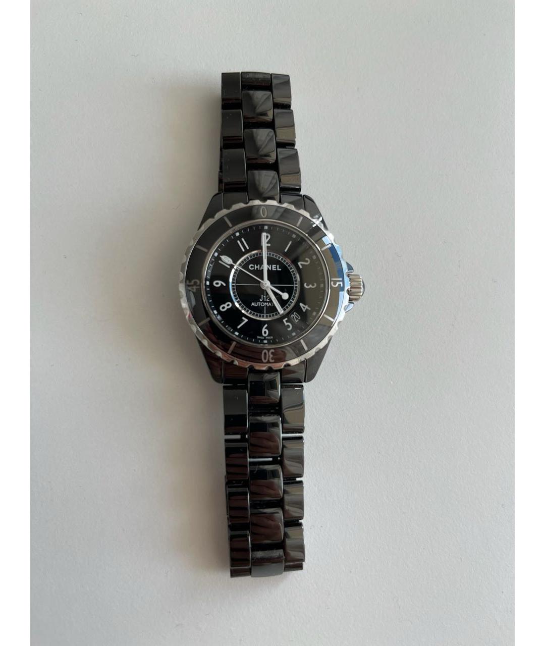 CHANEL PRE-OWNED Черные стальные часы, фото 3