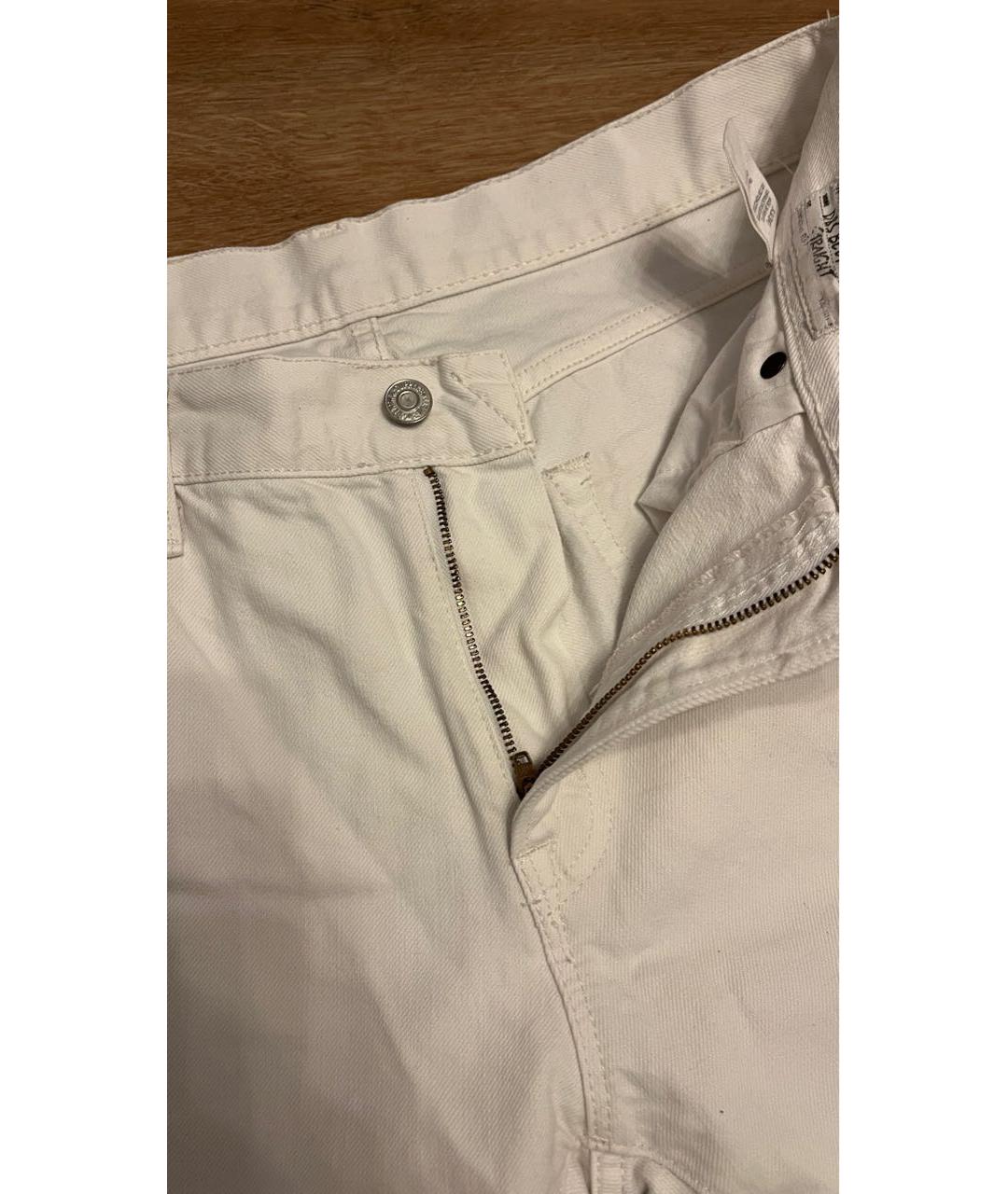 RALPH LAUREN DENIM & SUPPLY Белые хлопковые прямые джинсы, фото 6