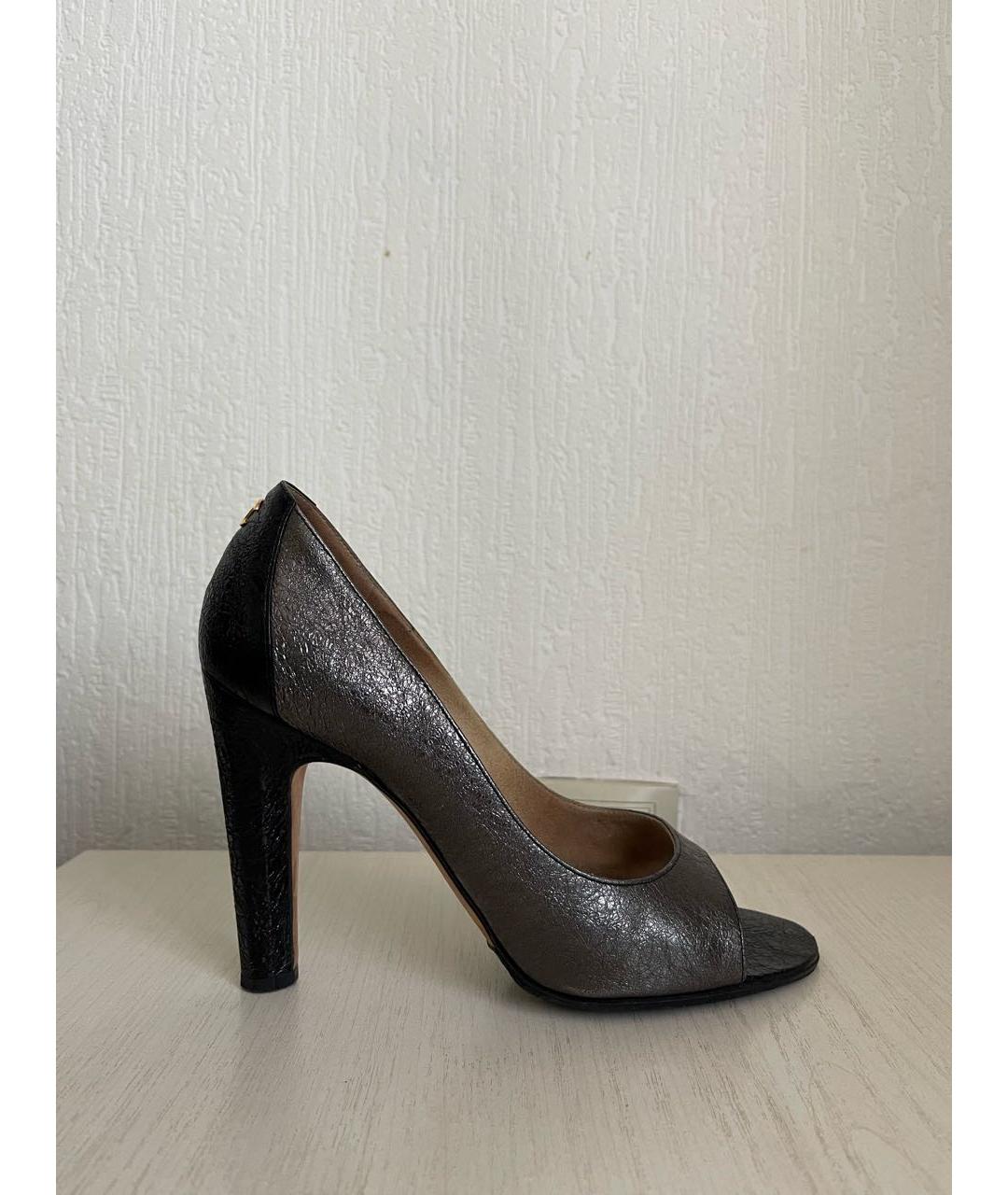 CHANEL PRE-OWNED Черные кожаные туфли, фото 9