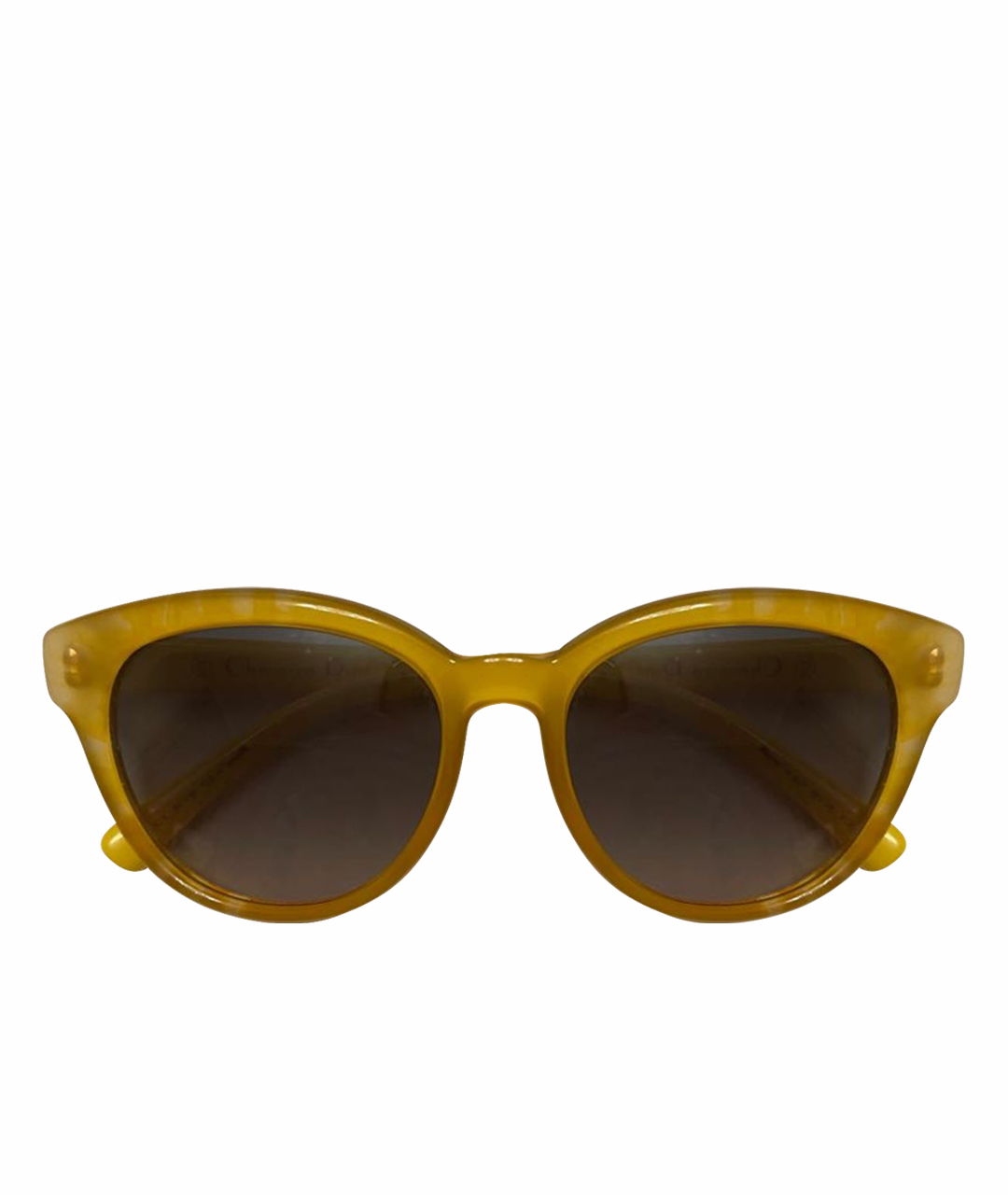 CHRISTIAN DIOR PRE-OWNED Желтые пластиковые солнцезащитные очки, фото 1