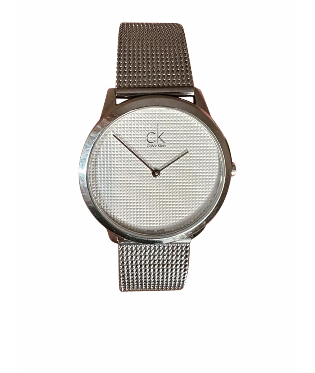 CALVIN KLEIN Серебряные металлические часы, фото 1