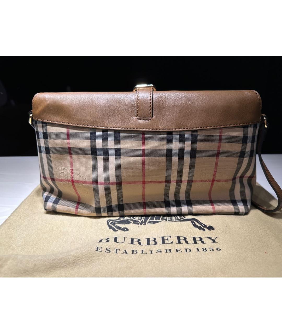 BURBERRY Коричневая сумка через плечо, фото 3