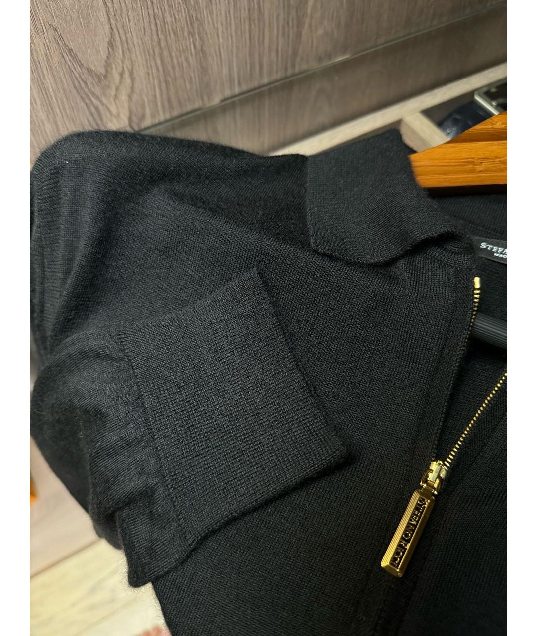 STEFANO RICCI Черный кашемировый джемпер / свитер, фото 4
