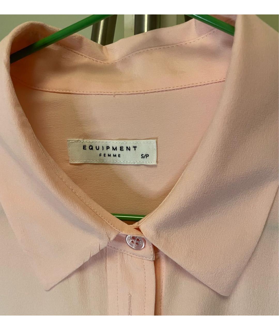 EQUIPMENT Розовая шелковая блузы, фото 3