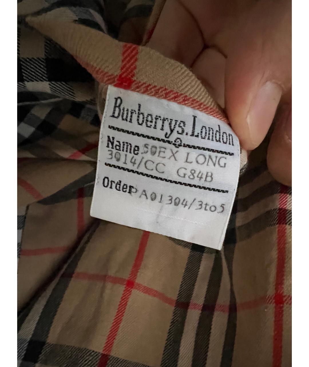 BURBERRY Бежевый тренч / плащ, фото 2