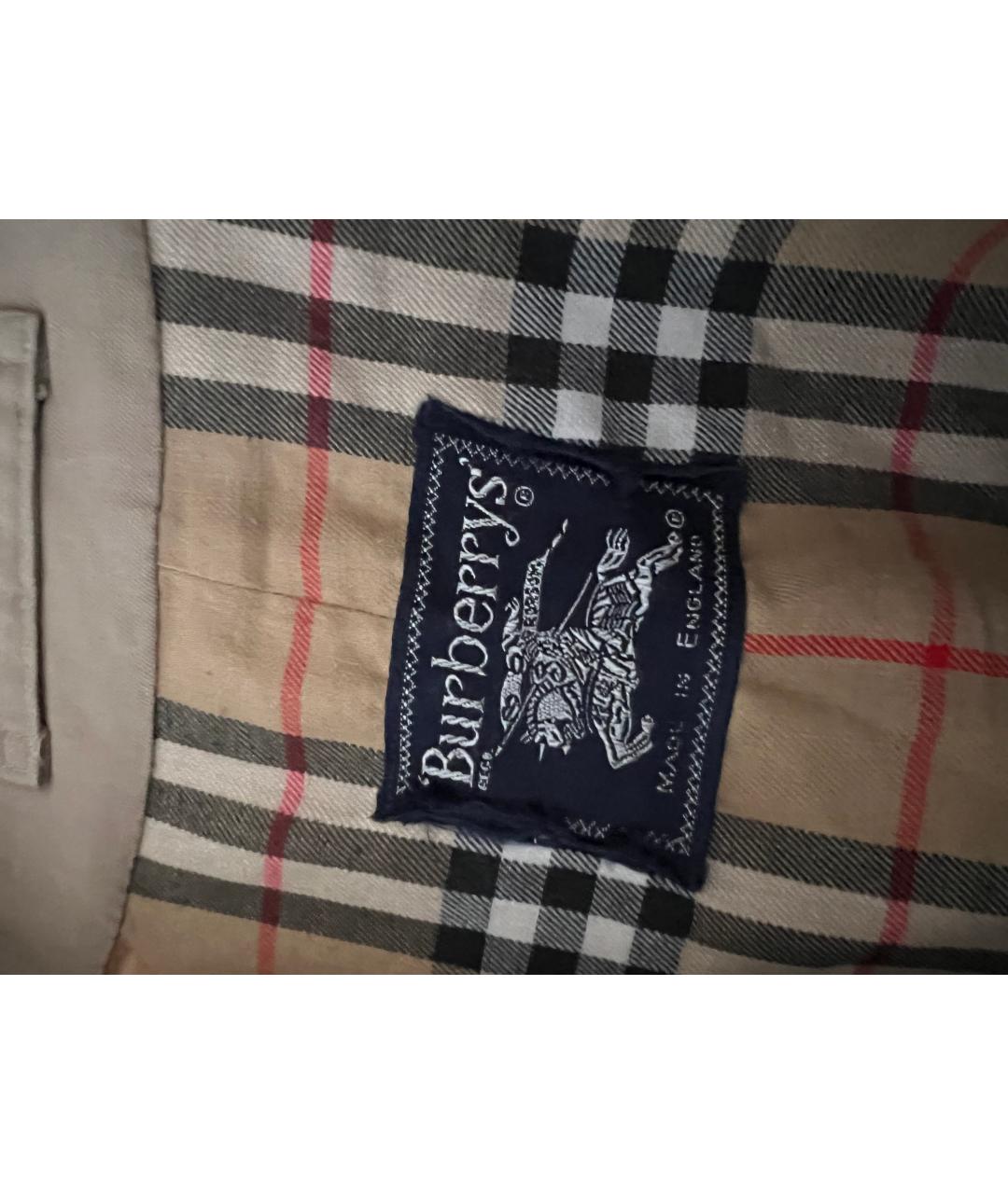BURBERRY Бежевый тренч / плащ, фото 3