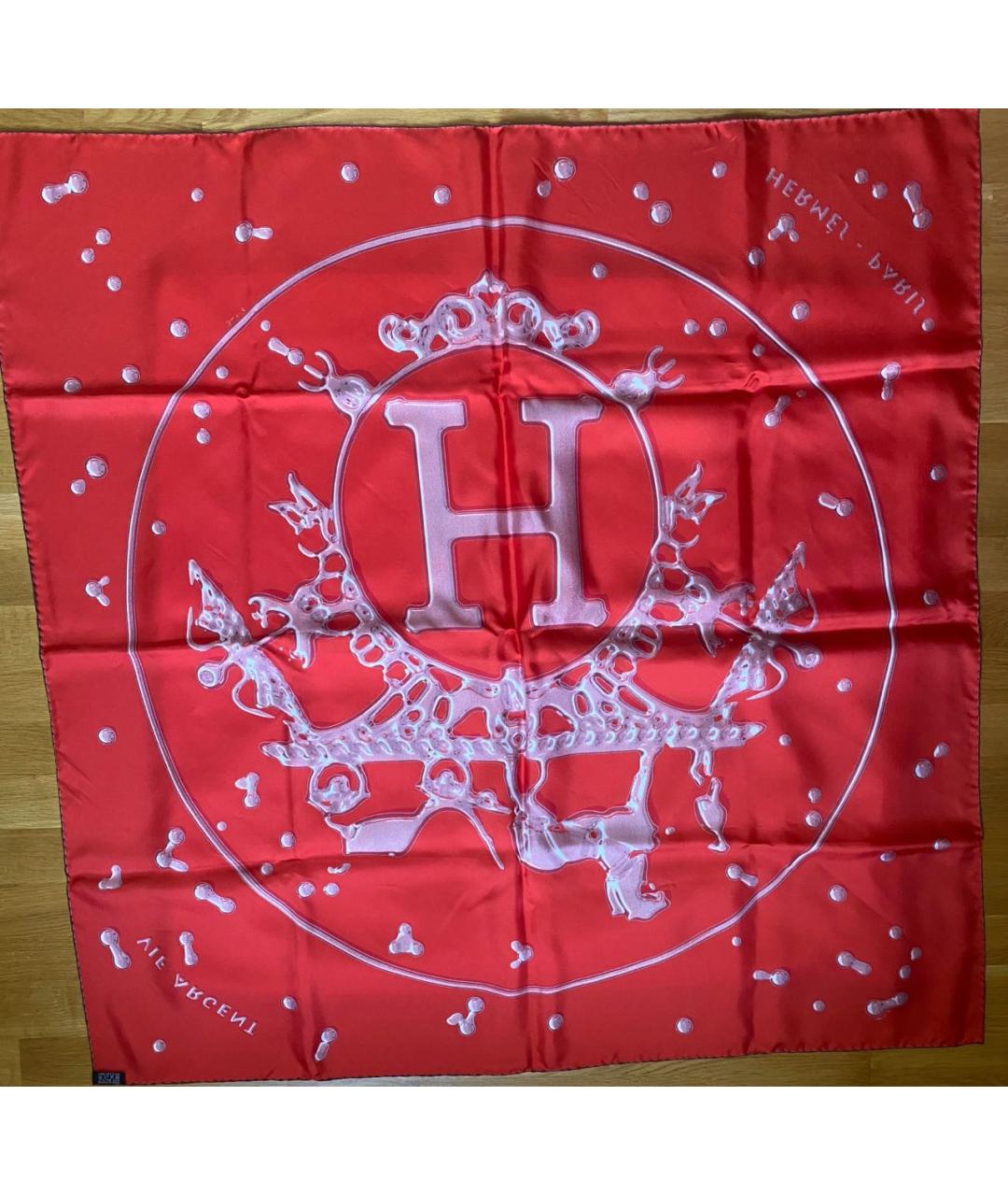 HERMES PRE-OWNED Красный шелковый платок, фото 6