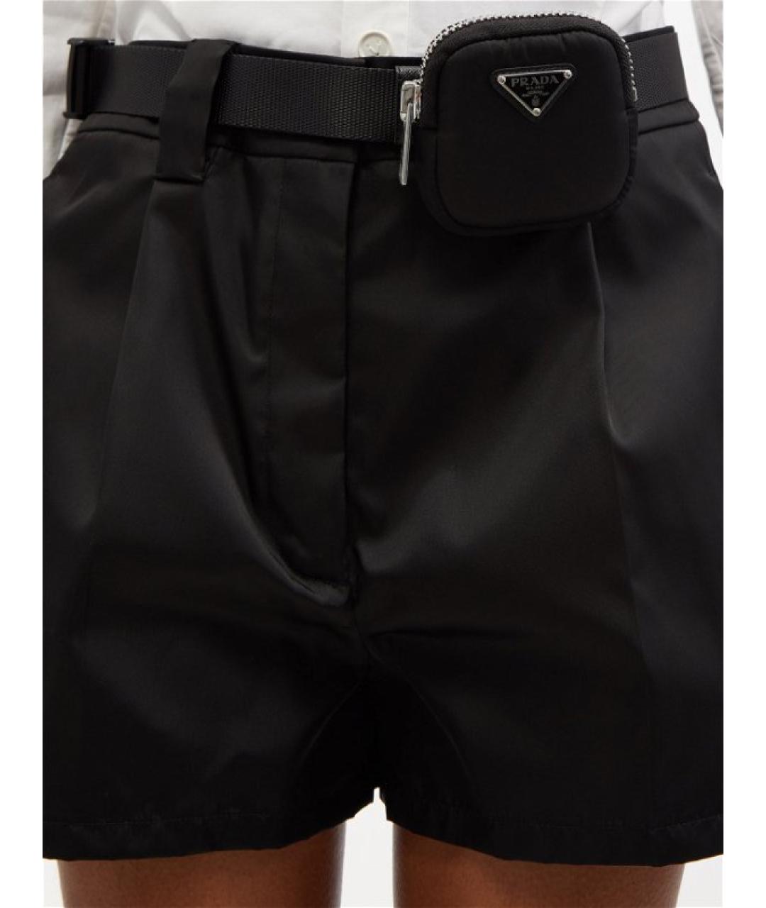 PRADA Черные полиамидовые шорты, фото 6