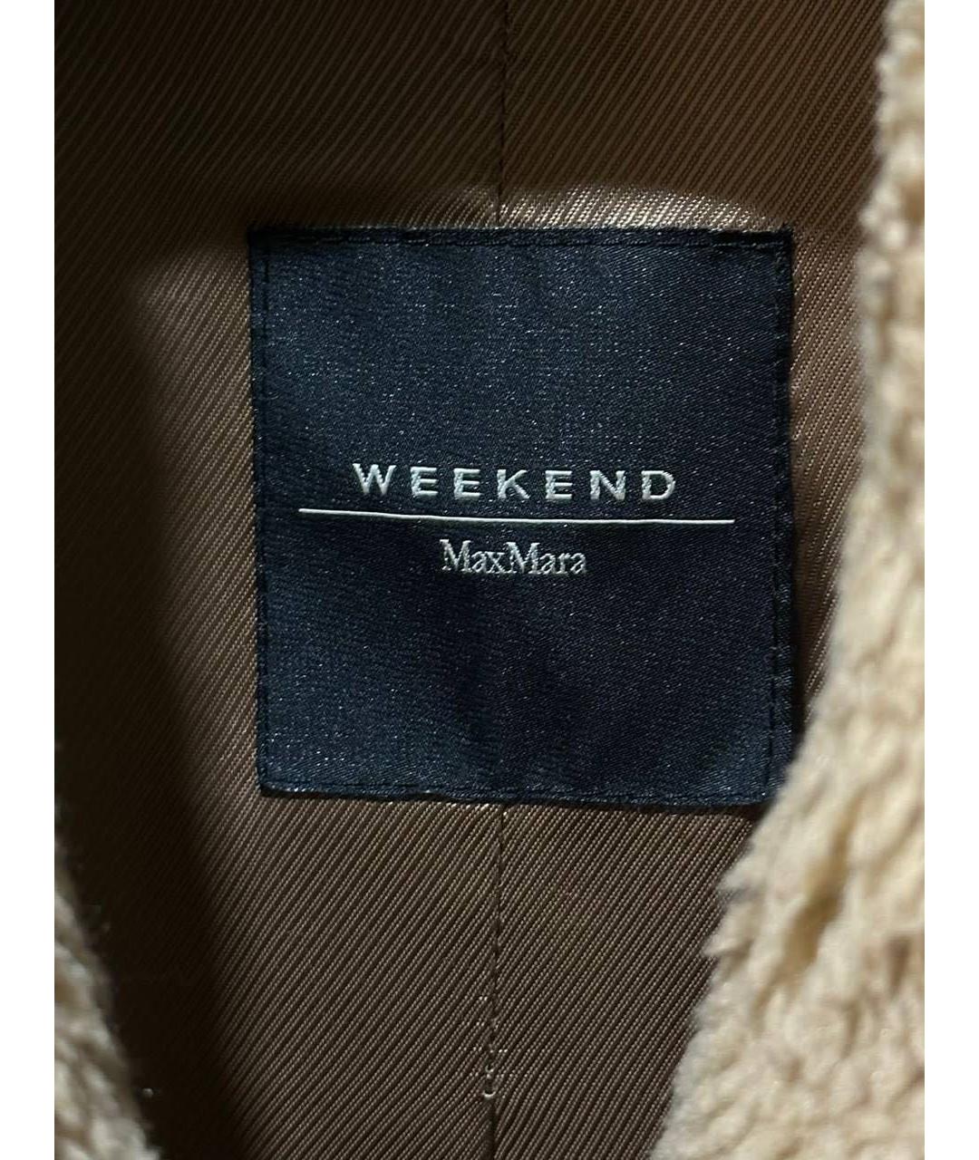 WEEKEND MAX MARA Коричневая меховая шуба, фото 3