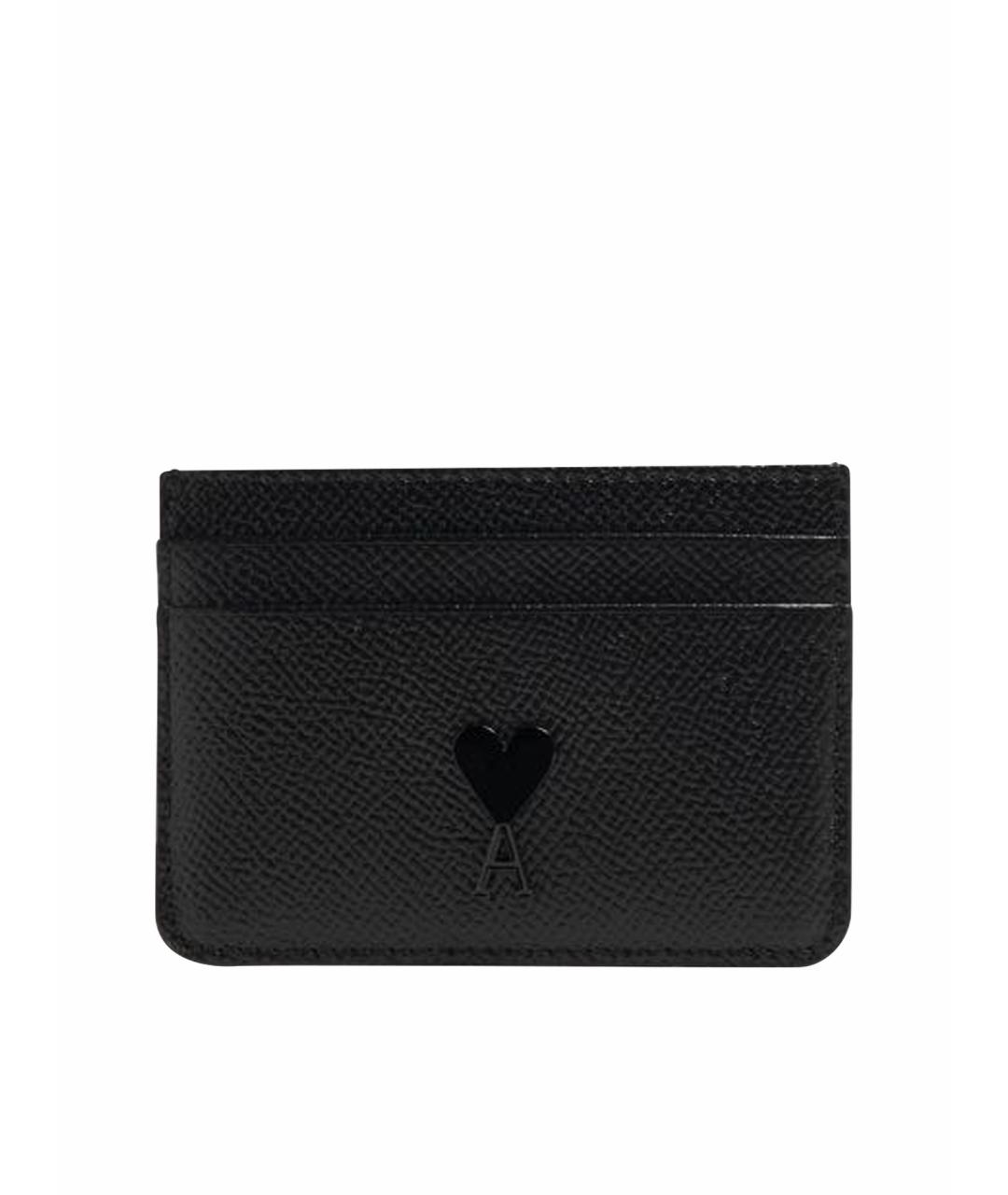 AMI Черный кожаный кардхолдер, фото 1