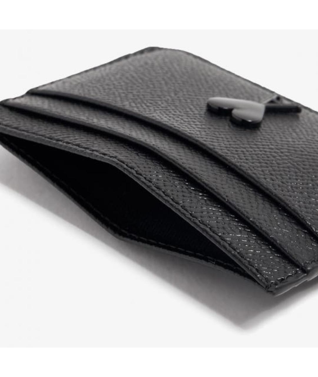 AMI Черный кожаный кардхолдер, фото 4