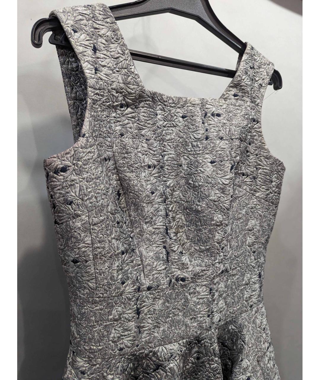 ANTONIO BERARDI Серебряное полиэстеровое вечернее платье, фото 5
