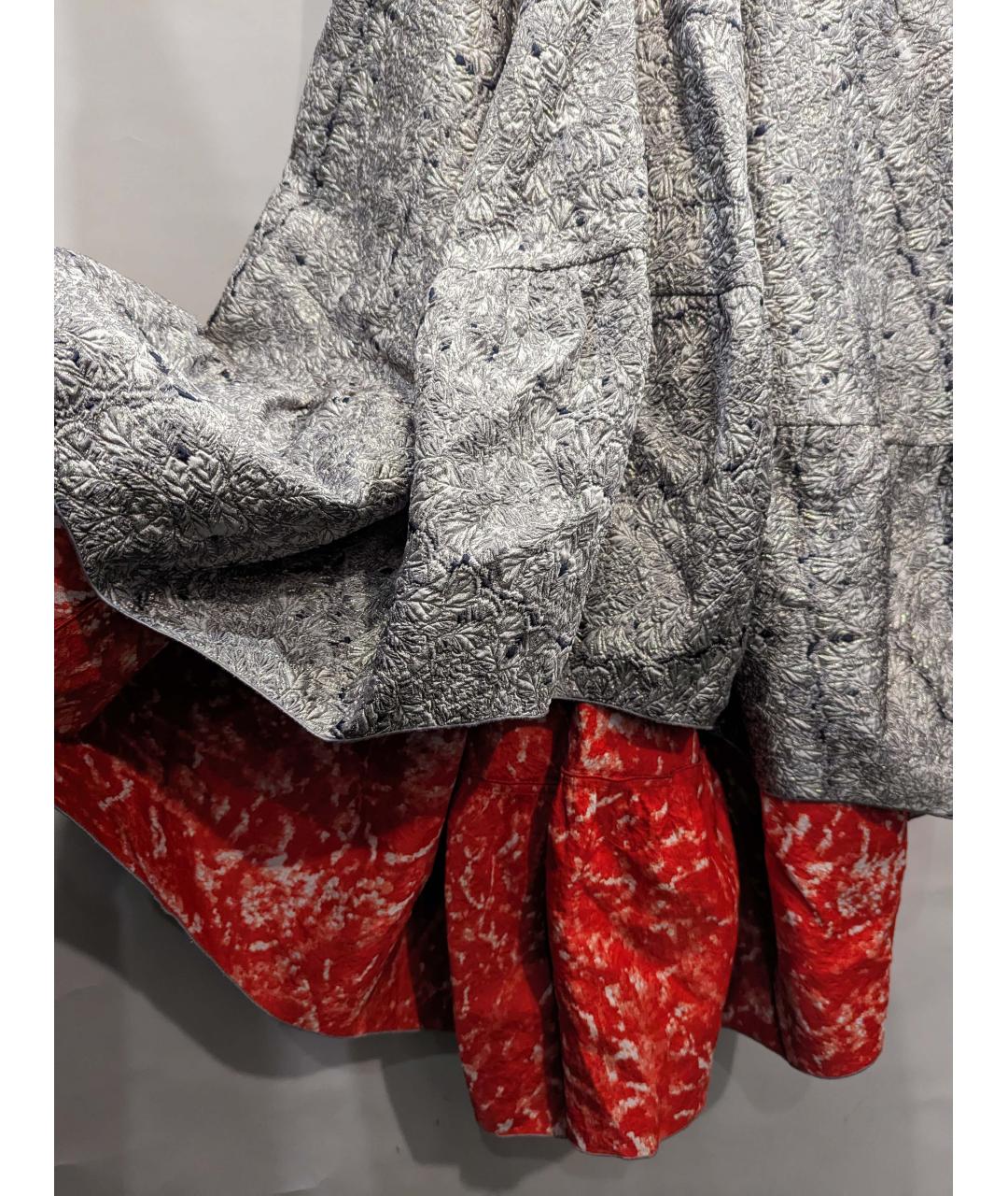 ANTONIO BERARDI Серебряное полиэстеровое вечернее платье, фото 7